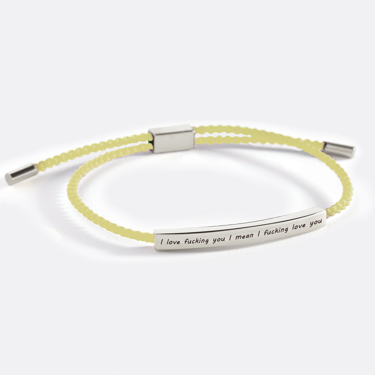 I Love F♥cking You I Mean I F♥cking Love you Inspire Bracelet in 925 sterling silver