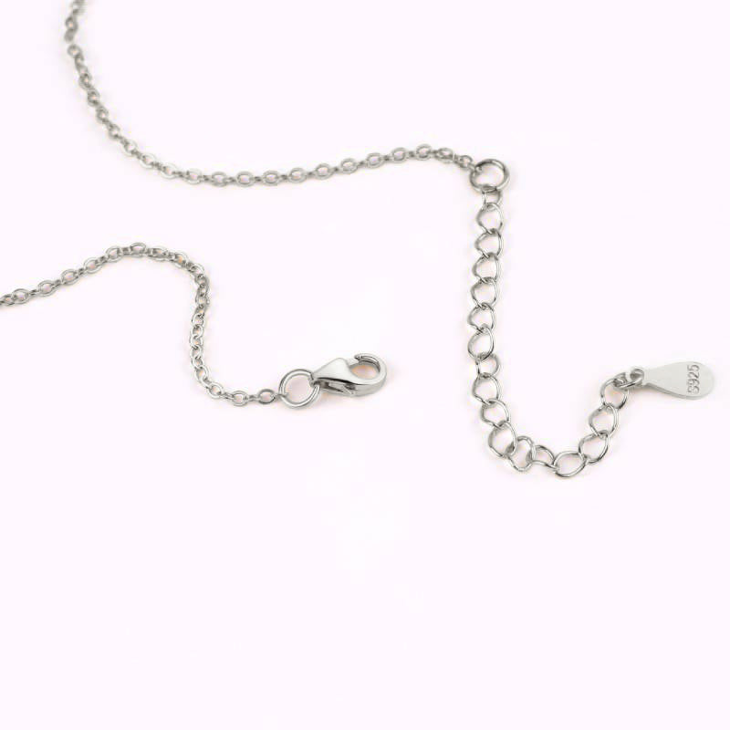 Dainty Pearl Drop Necklace in 925 sterling silver
