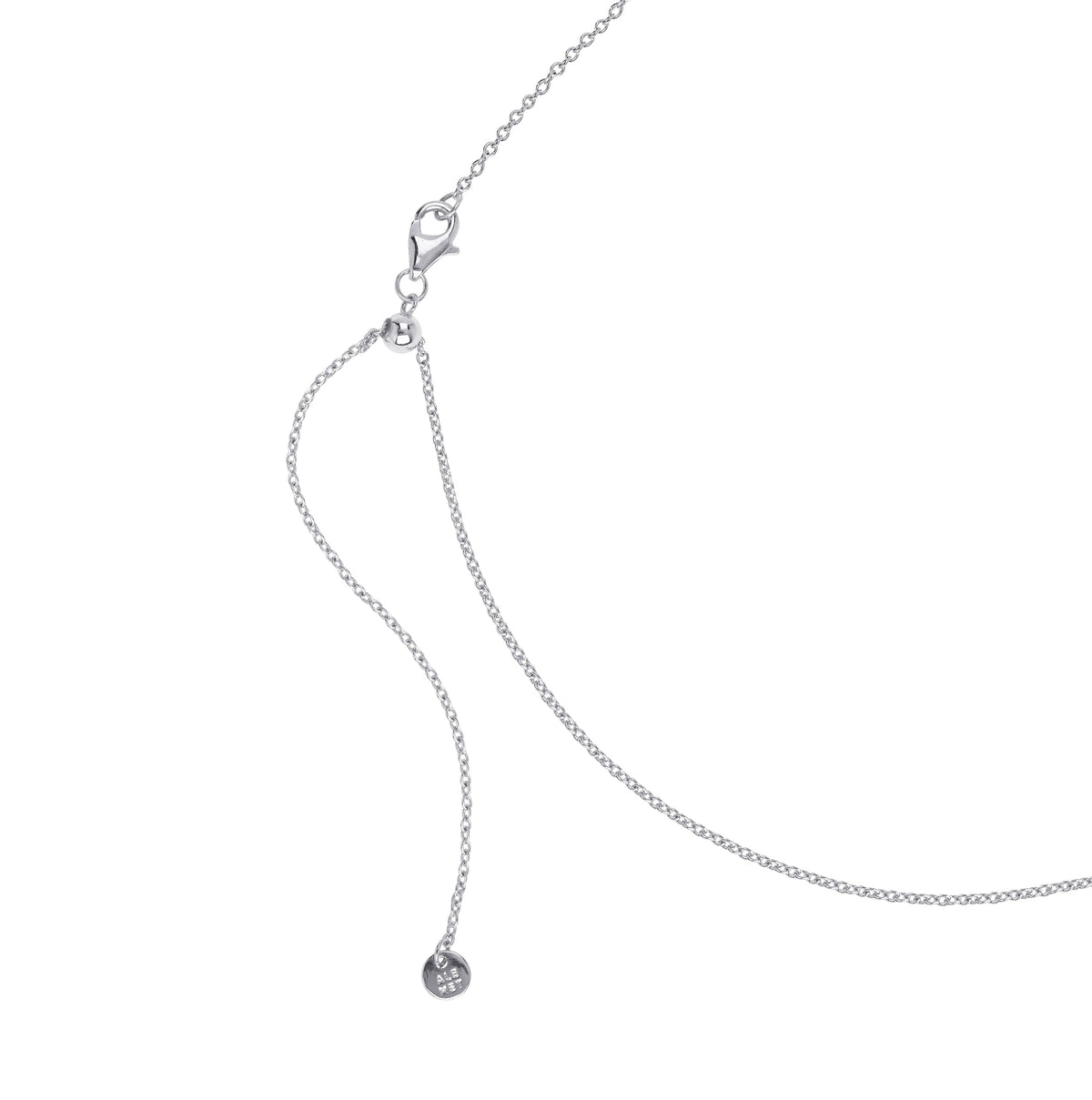 Italian Milano Sterling Silver Adjustable Chain Necklace