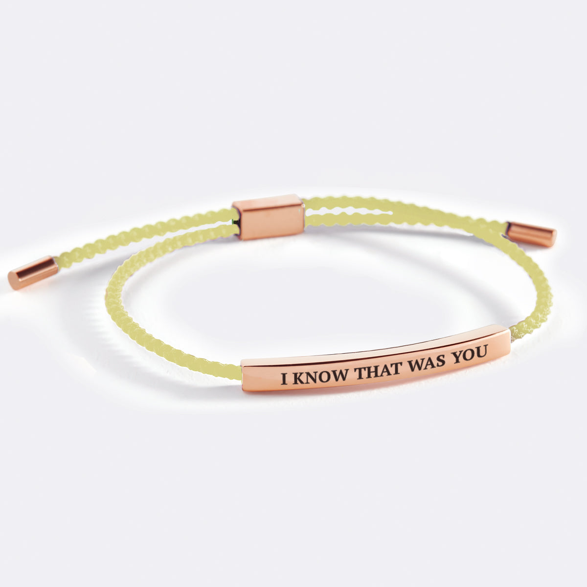 I Know That Was You Inspire Bracelet in rose gold tone
