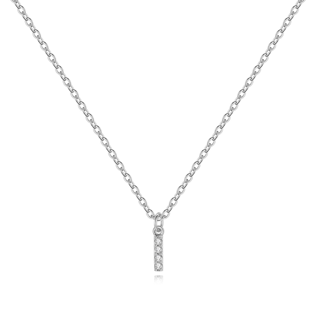 Pavé Uppercase Initial Necklace