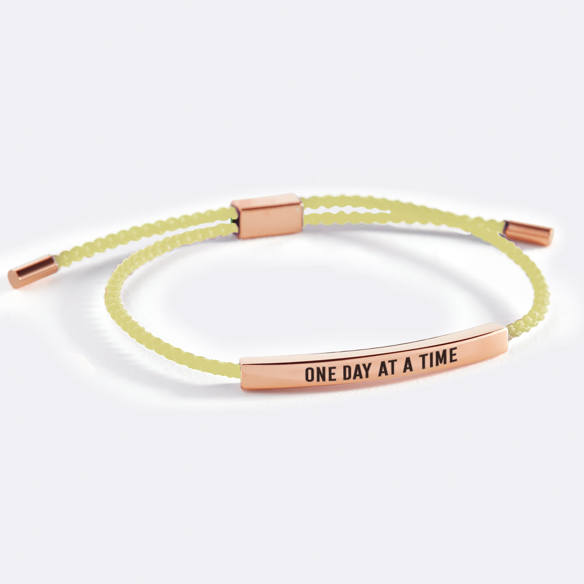 One Day at a Time Inspire Bracelet in rose gold tone