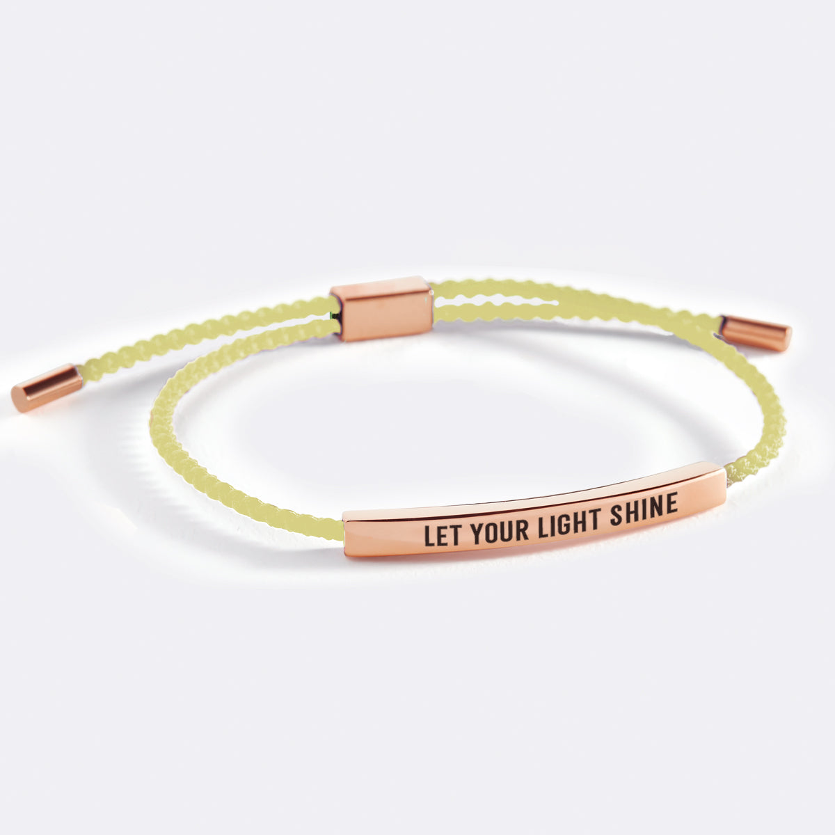 Let Your Light Shine Inspire Bracelet in rose gold tone