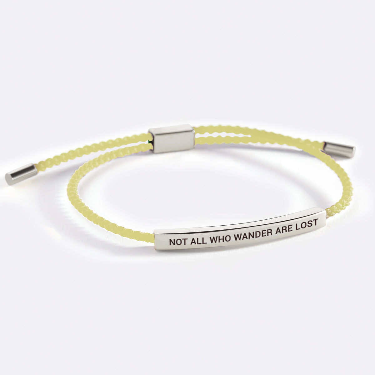 Not All Who Wander Are Lost Inspire Bracelet in 925 sterling silver
