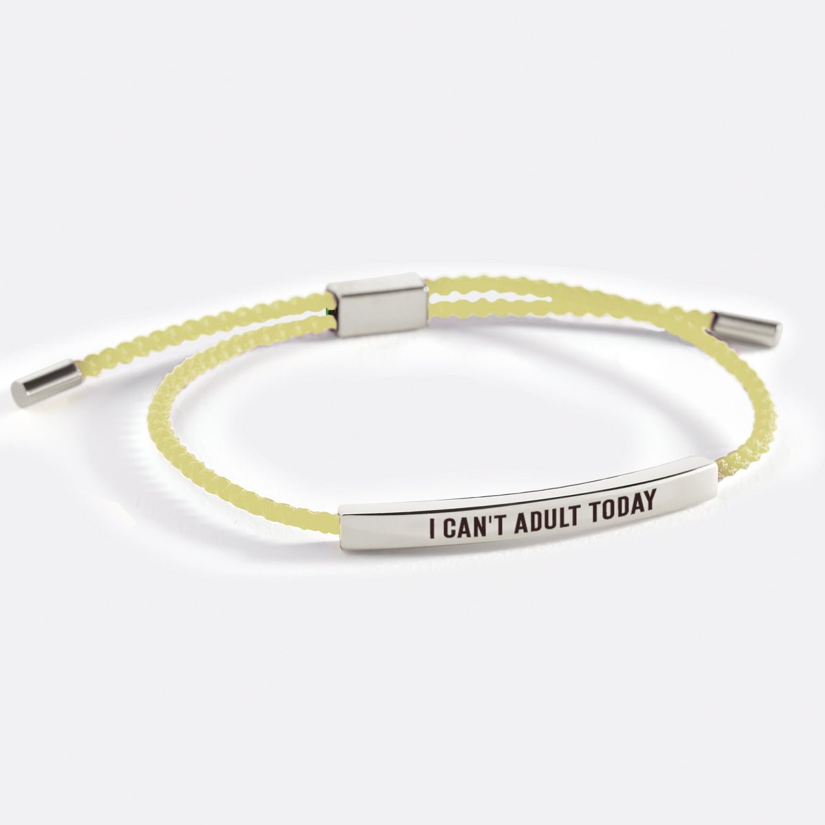 I Can't Adult Today Inspire Bracelet in 925 sterling silver