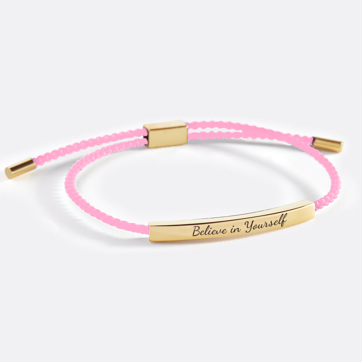 Believe in Yourself Inspire Bracelet in gold tone