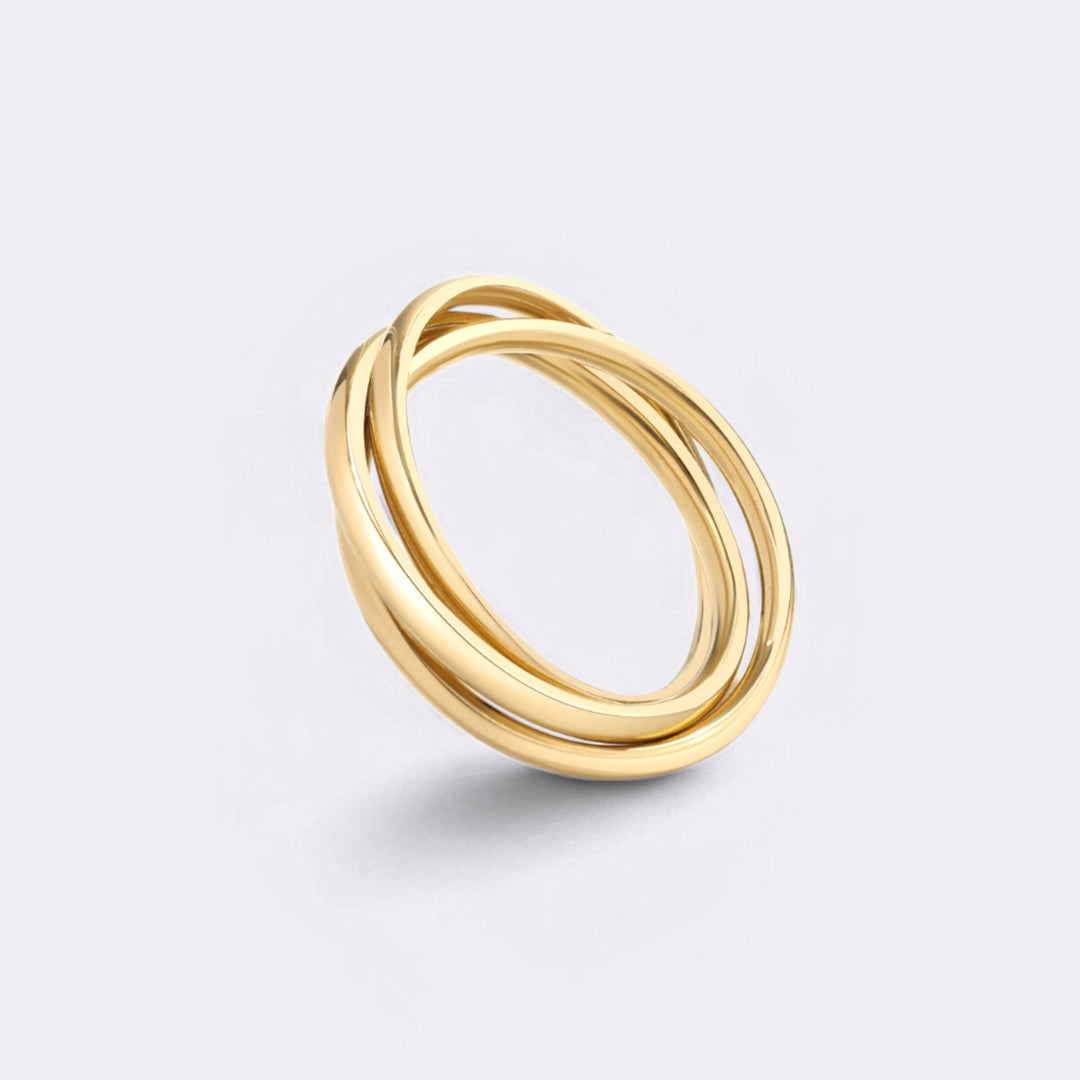 Zierlicher ineinandergreifender Fidget-Ring