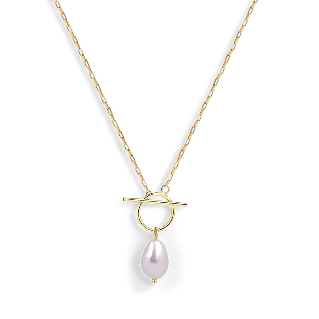 Island Pearl Necklace in 18k Gold — Vanny Jewels