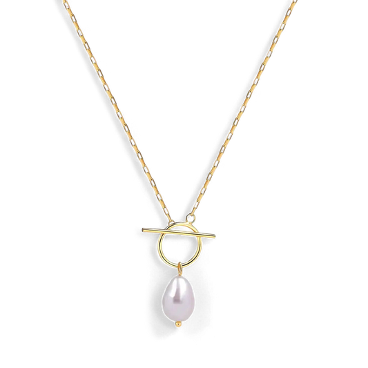 Island Pearl Necklace in 18k Gold — Vanny Jewels