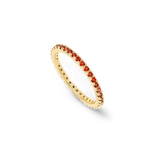 January Birthstone Eternity Stacking Ring — Vanny Jewels
