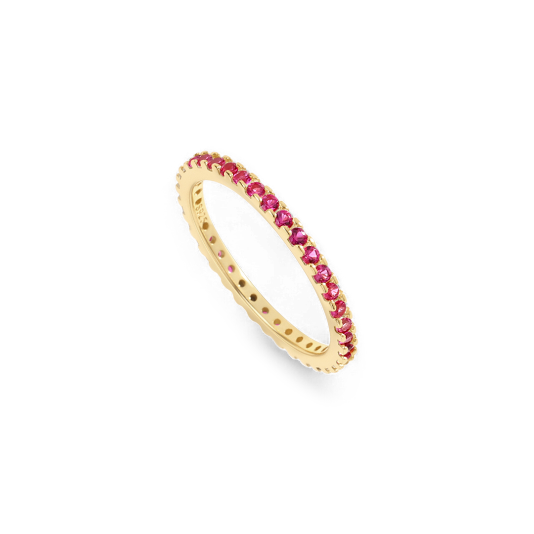 July Birthstone Eternity Stacking Ring — Vanny Jewels