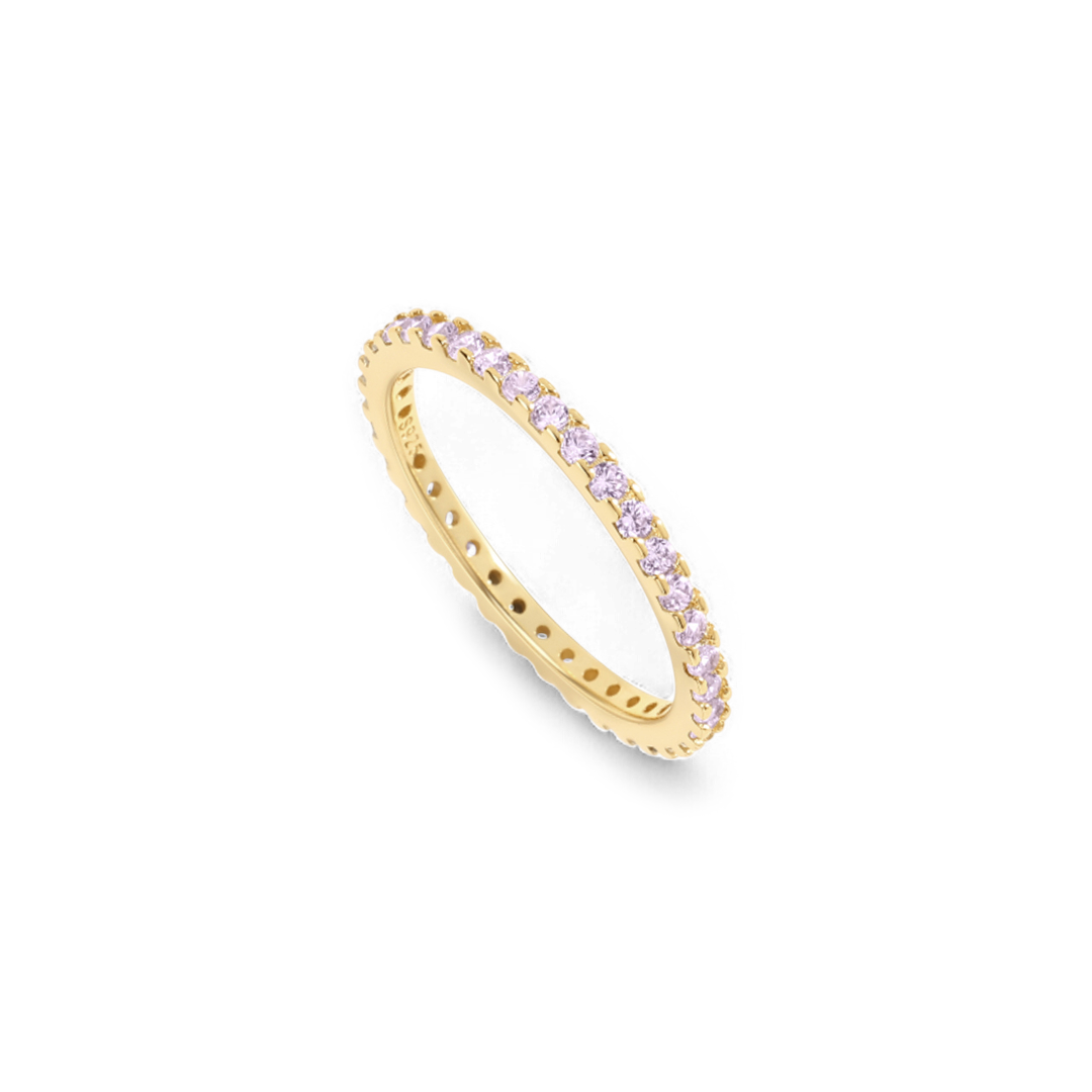 June Birthstone Eternity Stacking Ring — Vanny Jewels