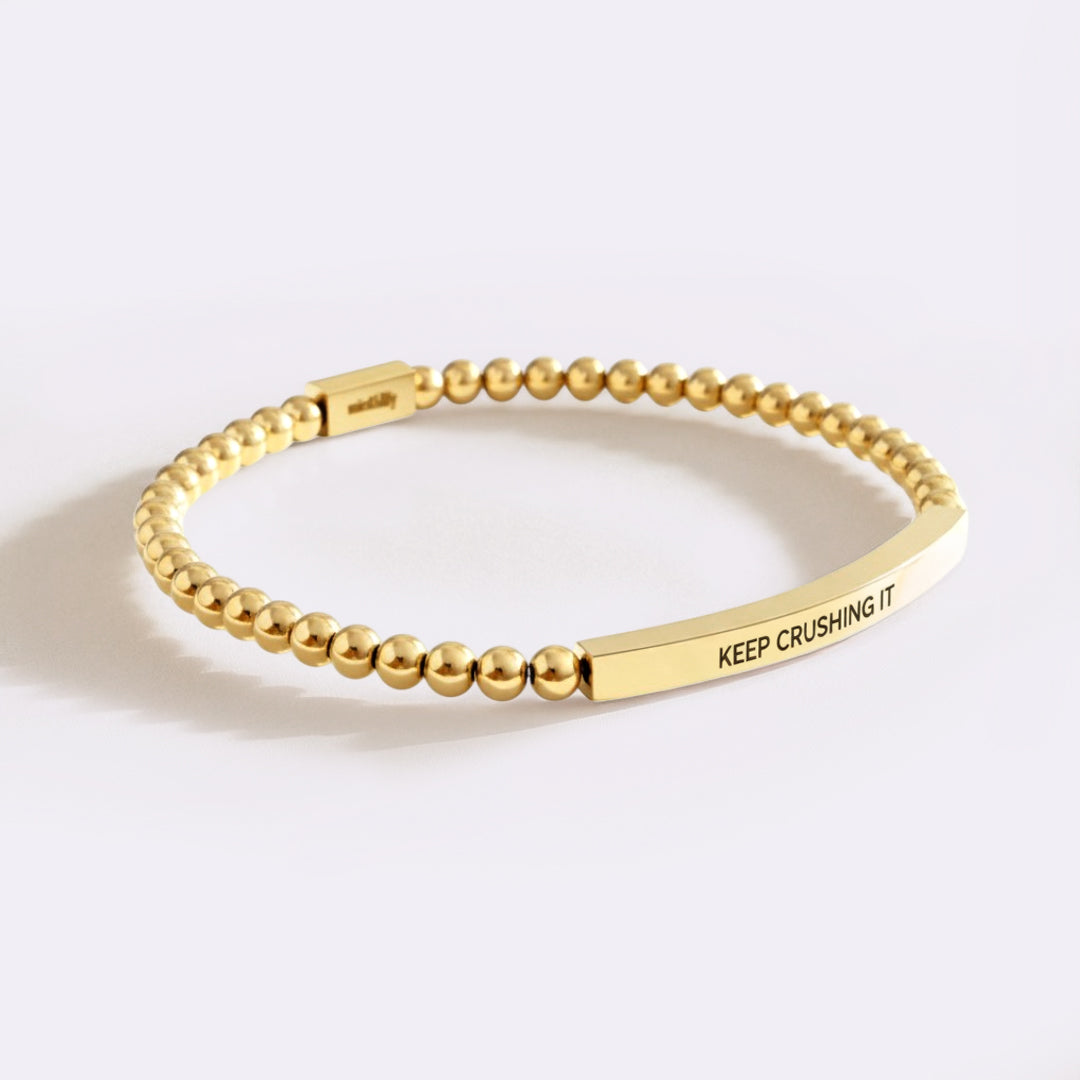 Keep Crushing It Perlenarmband Inspire