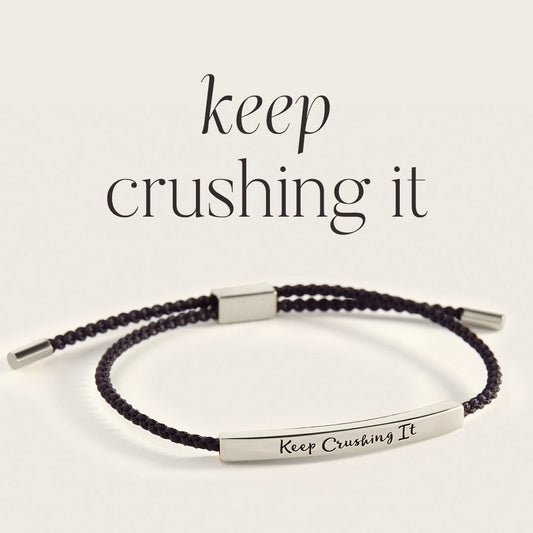 Keep Crushing It Inspire Bracelet in 925 Sterling Silver — Vanny Jewels