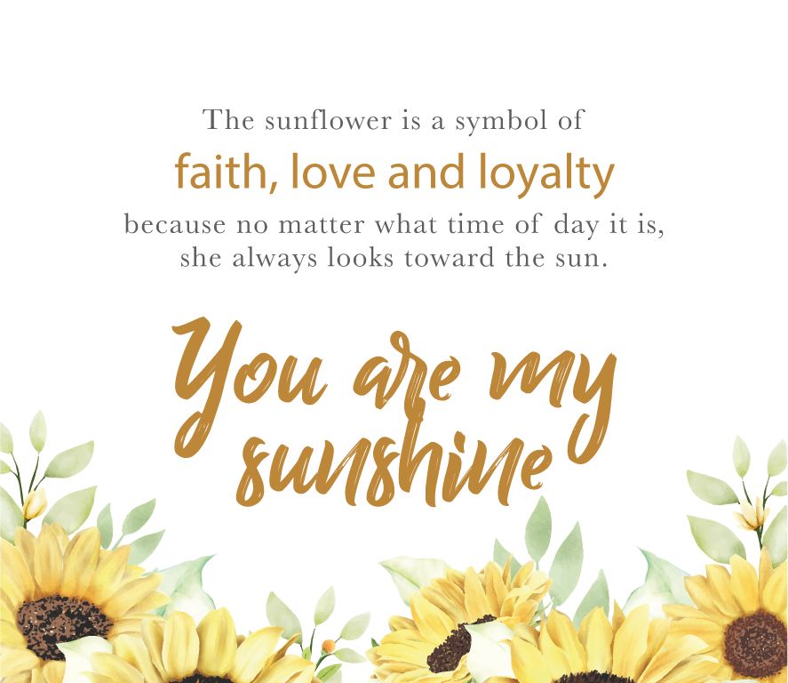 You Are My Sunshine Sunflower Ring