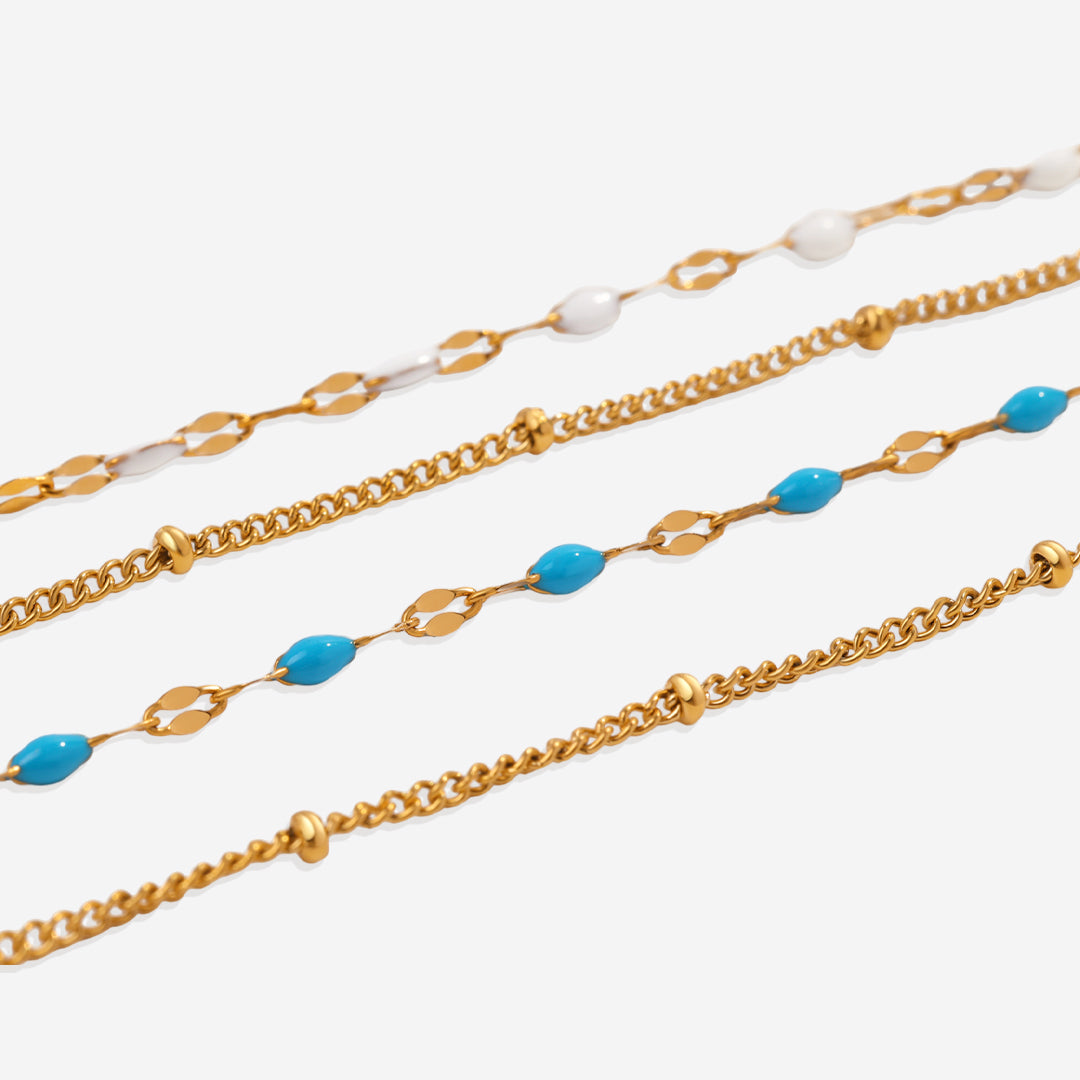 Mehrreihiger Perlen-Choker