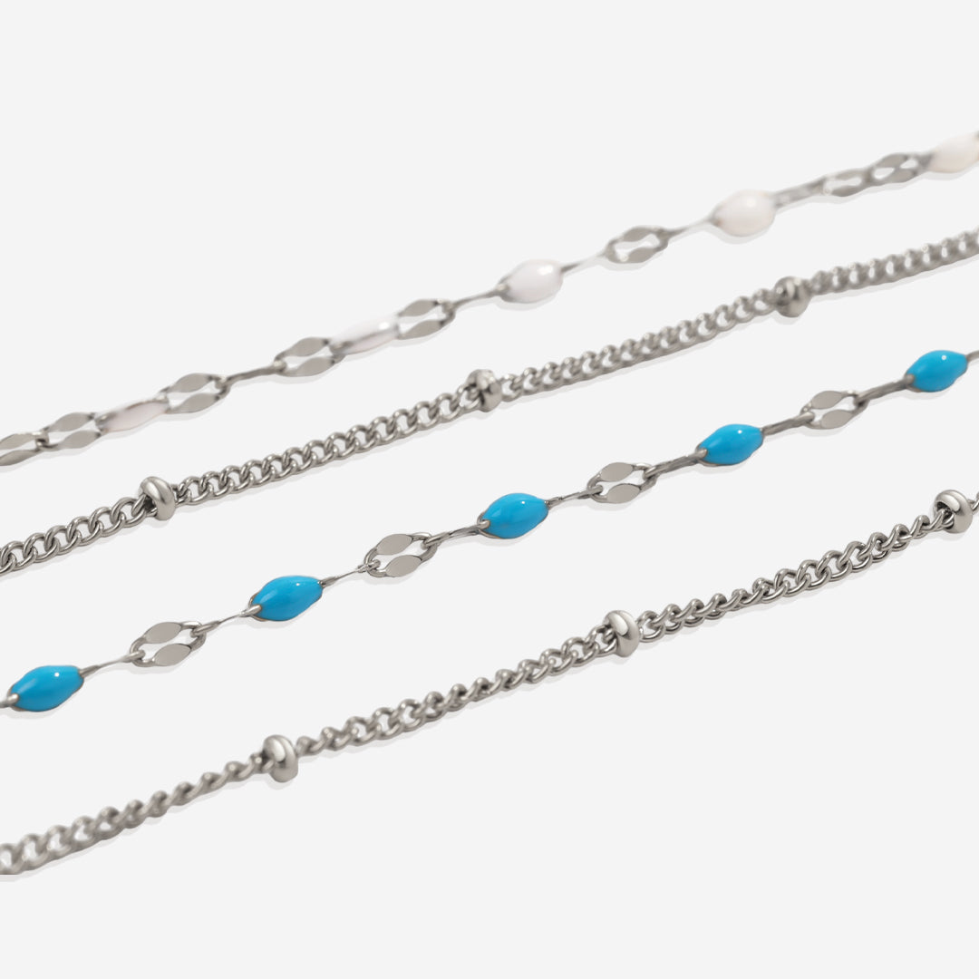 Mehrreihiger Perlen-Choker