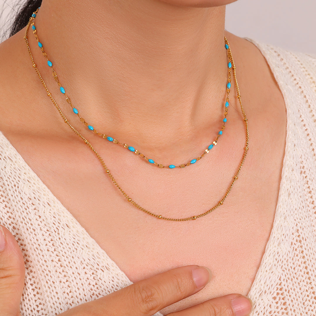 Mehrreihiger Perlen-Choker