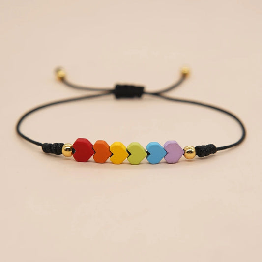 Love Is Love Adjustable Heart Bracelet — Vanny Jewels