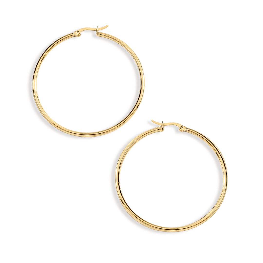 Lynette Large Hoop Earrings — Vanny Jewels