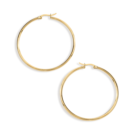 Lynette Large Hoop Earrings — Vanny Jewels