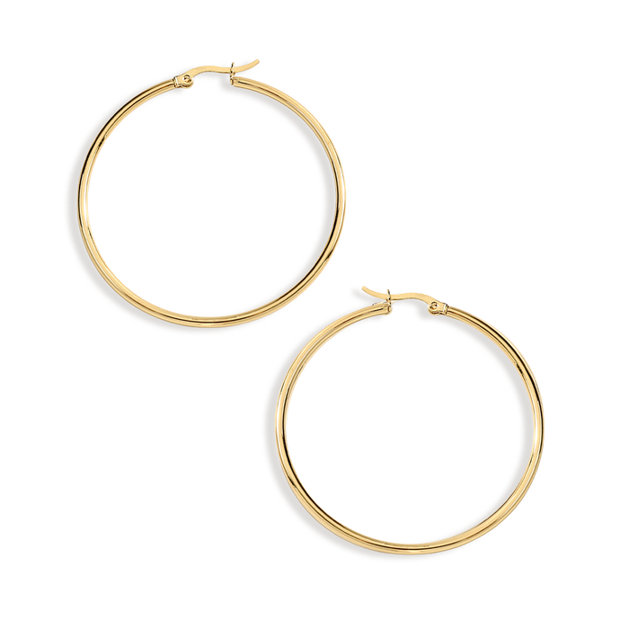 Lynette Large Hoop Earrings — Vanny Jewels