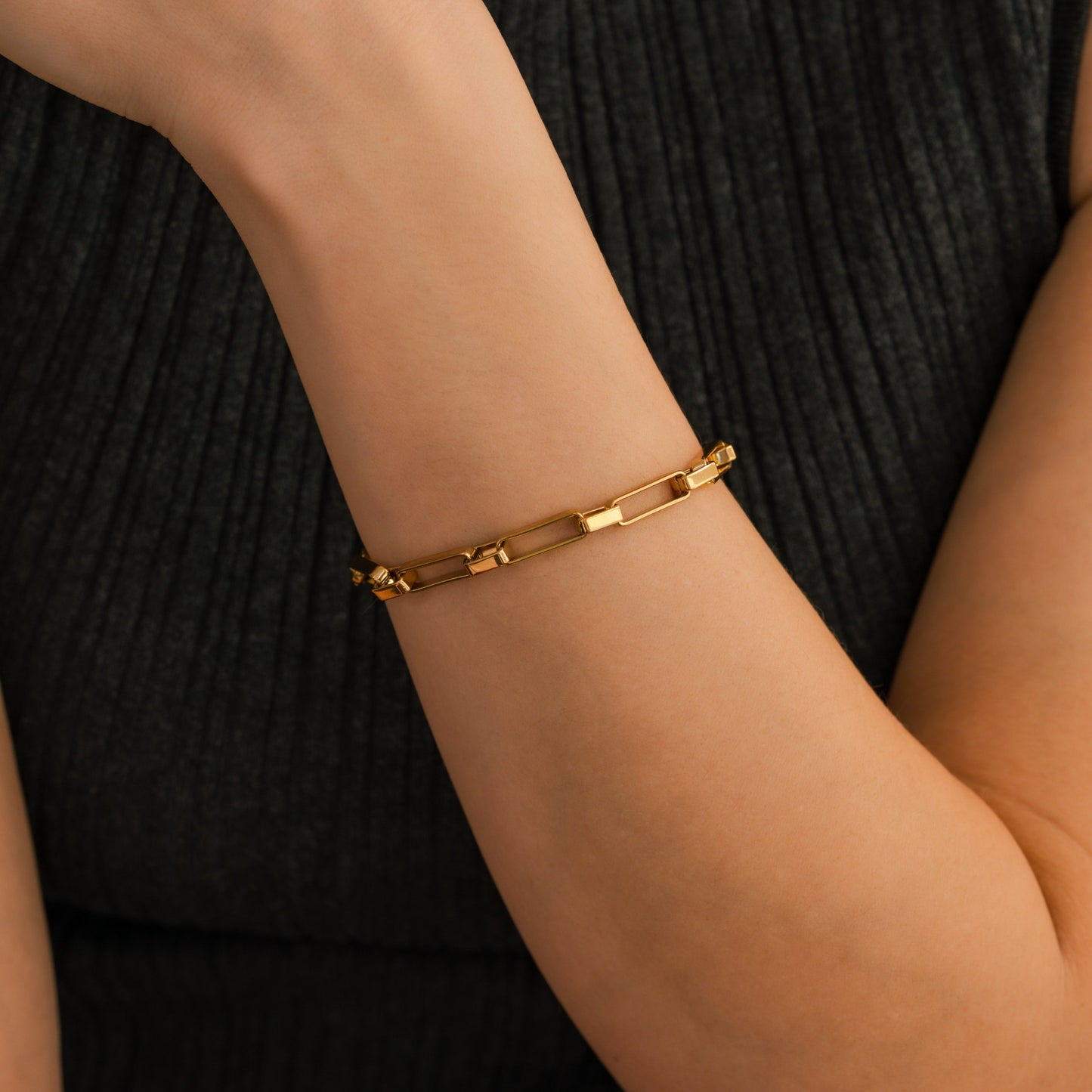 Everyday Link Bracelet in gold tone