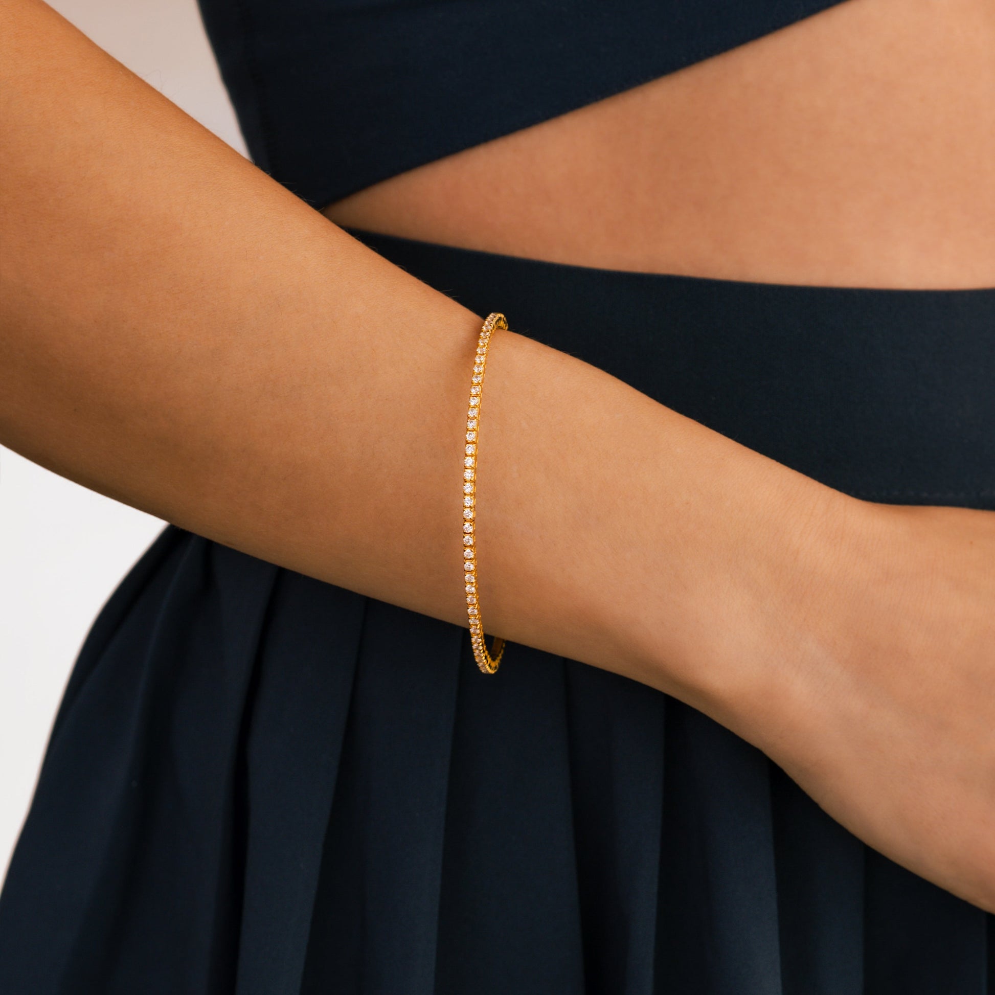 Flexibles Diamant-Tennisarmband