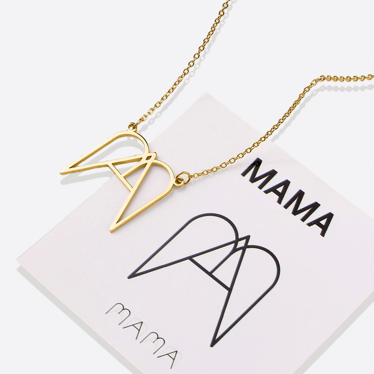 MAMA Minimalist Monogram Necklace
