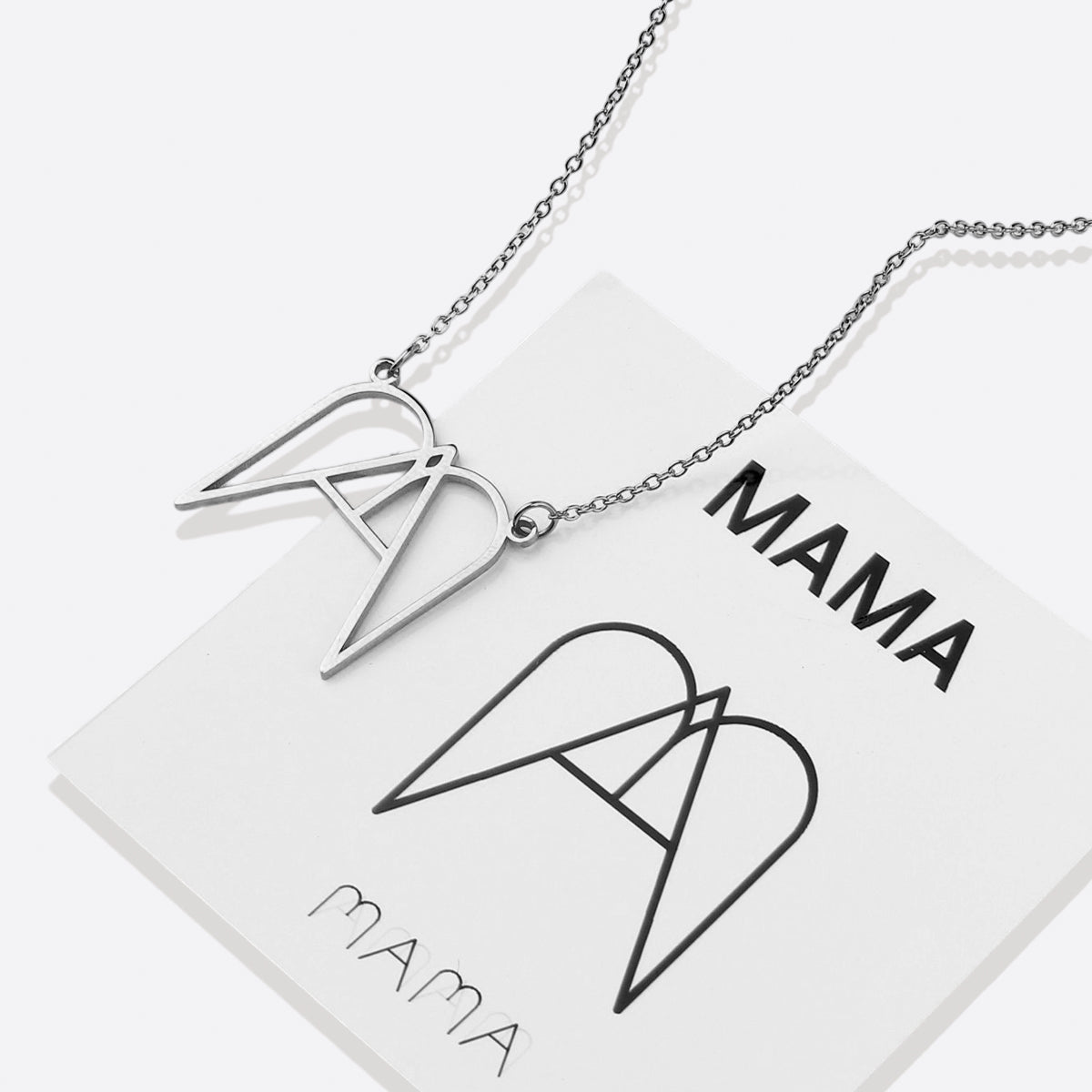 MAMA Minimalist Monogram Necklace