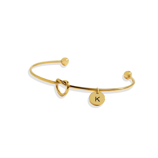 Personalized Tie the Knot Bracelet • Bridesmaid Gift Bracelet — Vanny Jewels