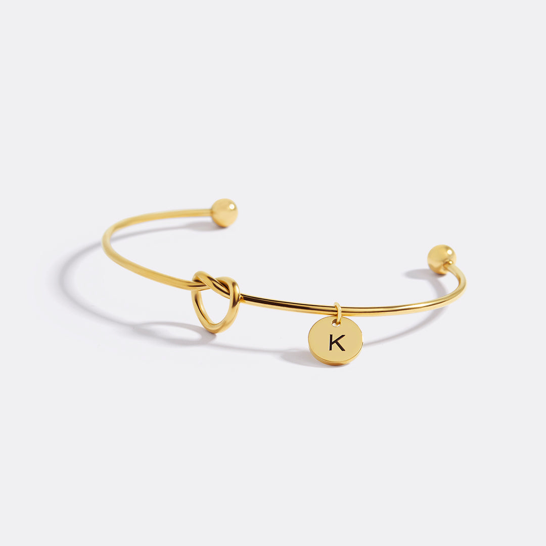 Personalisiertes "Tie the Knot" Armband • Brautjungfern-Geschenkarmband