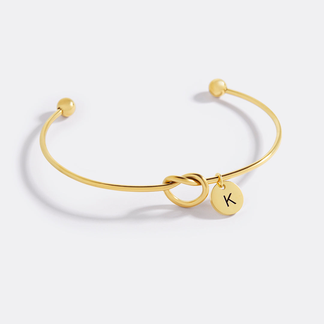 Personalisiertes "Tie the Knot" Armband • Brautjungfern-Geschenkarmband