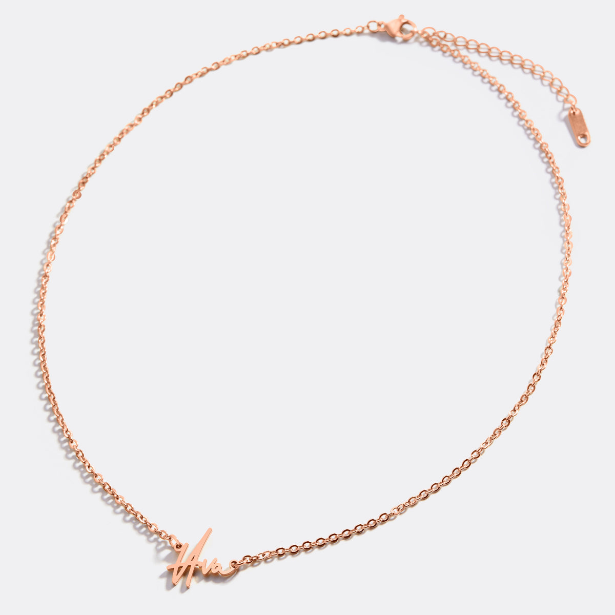 Personalized Name Necklace | Choose from 9 Styles in rose gold tone
