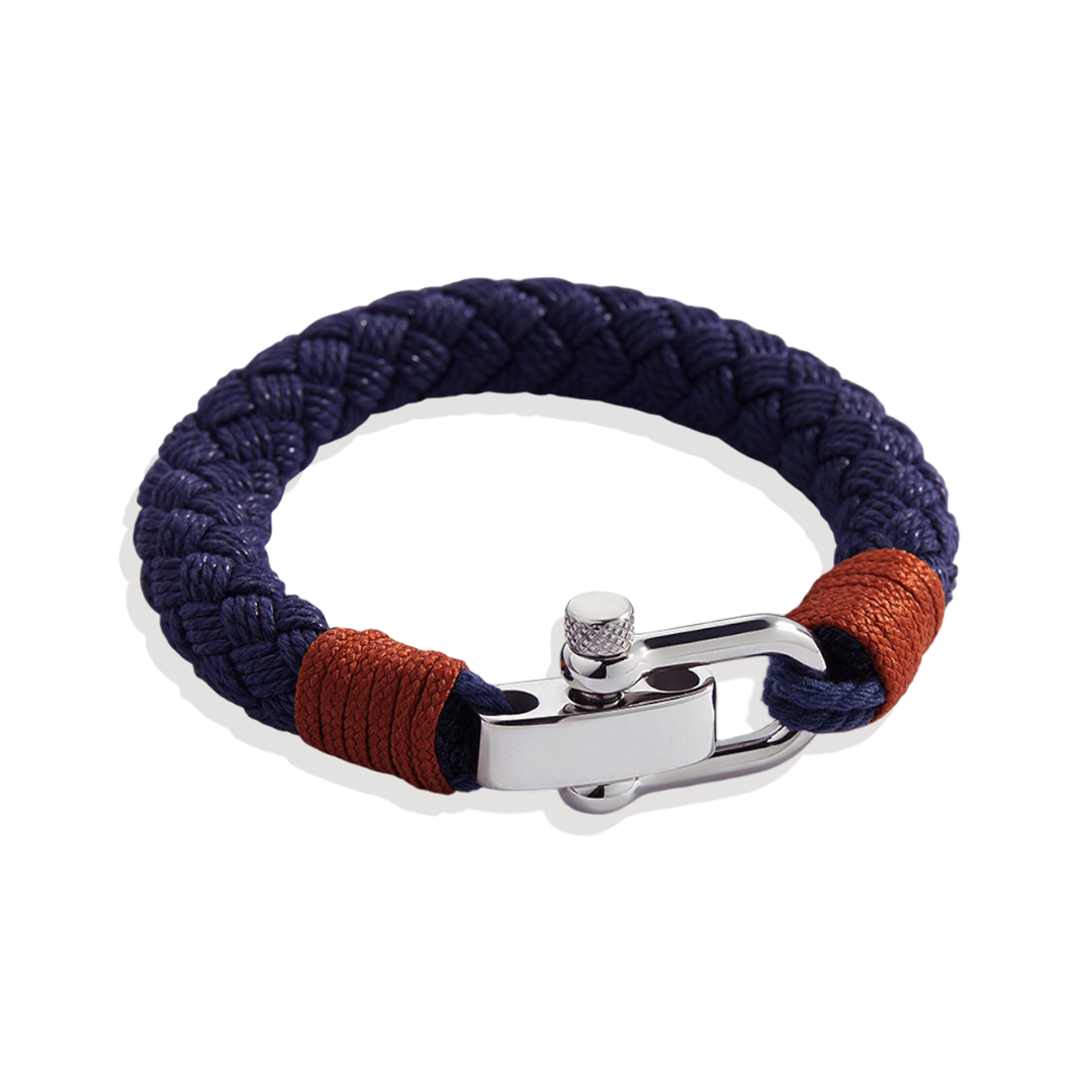 Anchor Braided Bracelet in 925 Sterling Silver — Vanny Jewels