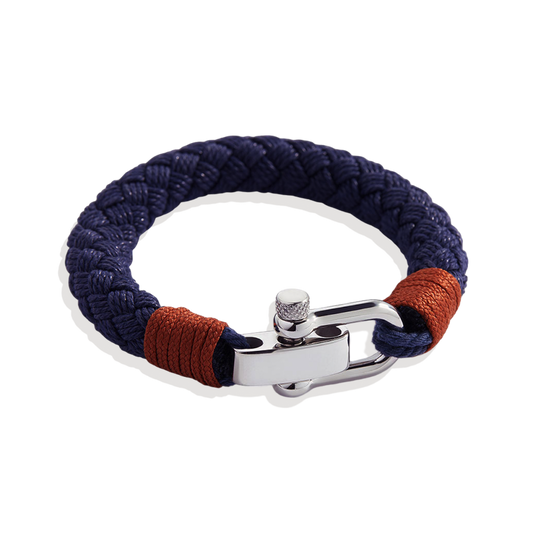 Anchor Braided Bracelet in 925 Sterling Silver — Vanny Jewels