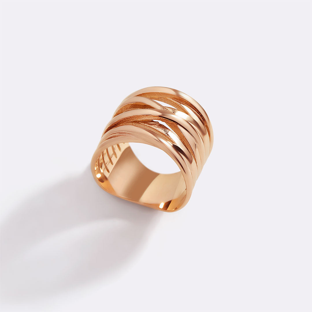 Drahtwickel-Statement-Ring