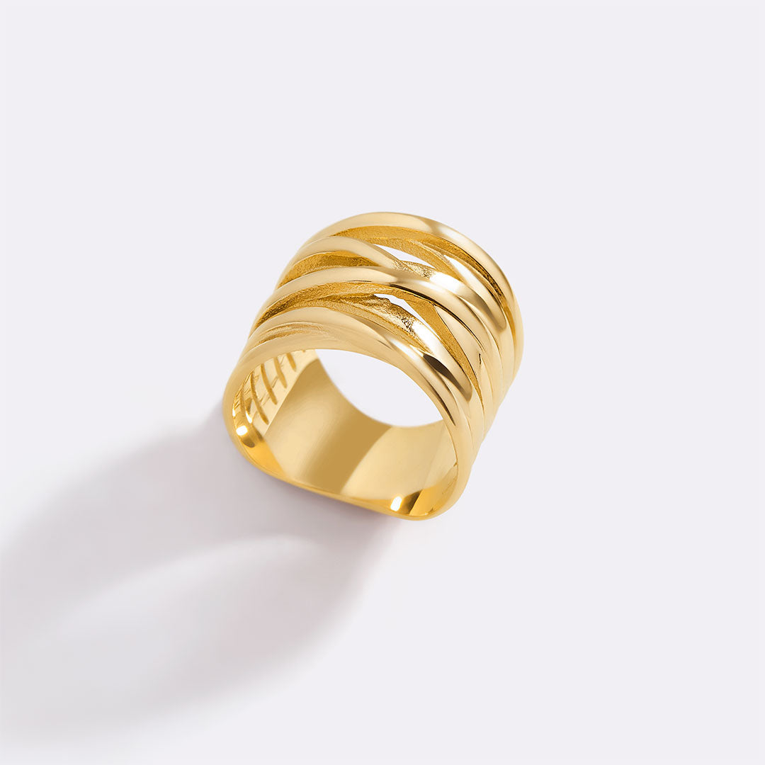 Drahtwickel-Statement-Ring