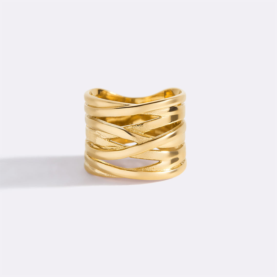 Drahtwickel-Statement-Ring