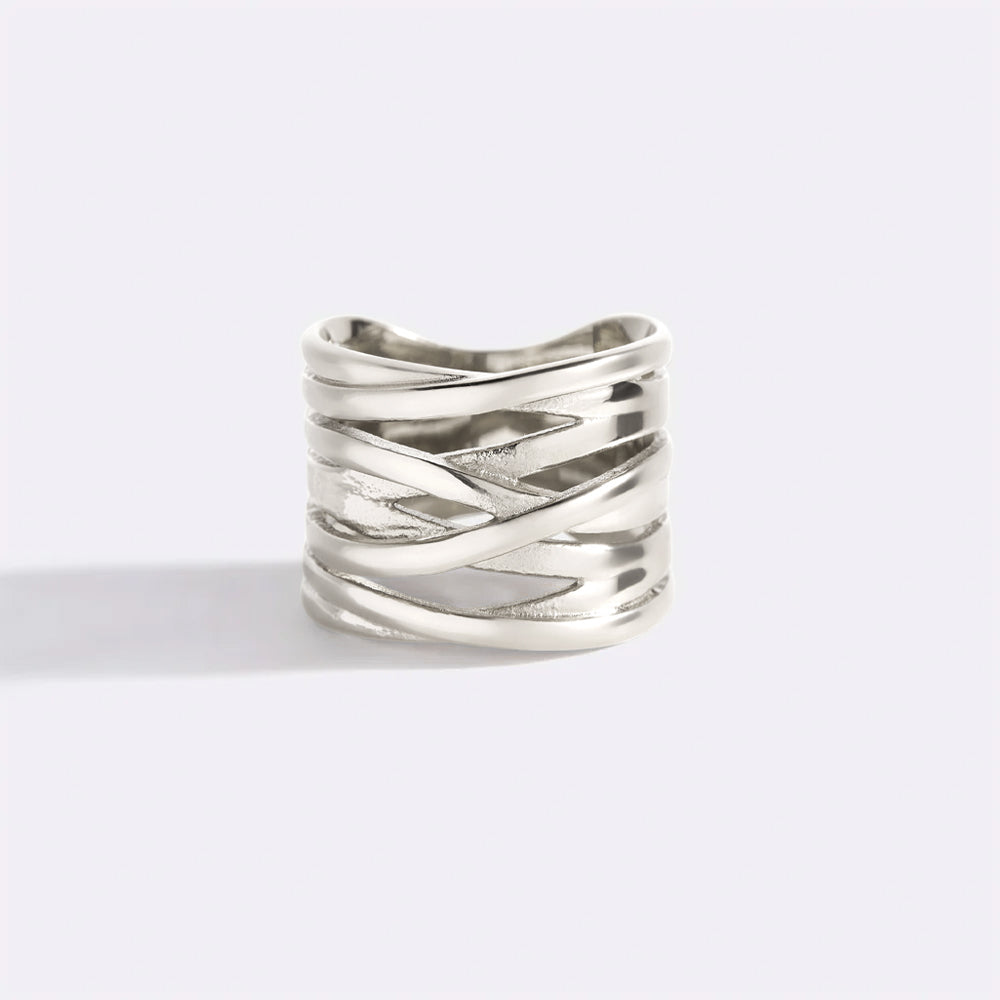 Wire Wrap Statement Ring in 925 sterling silver