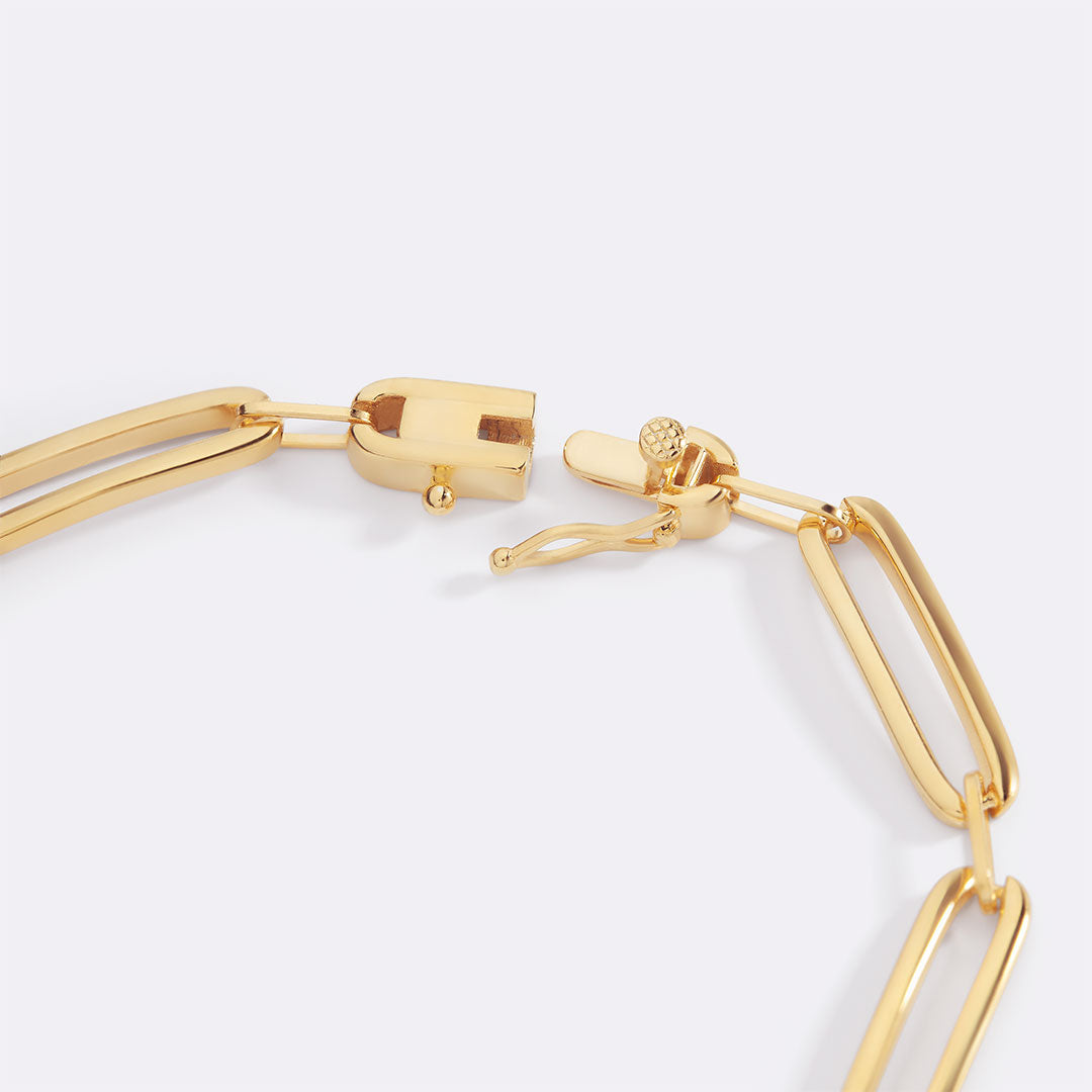 Bracciale a catena con diamanti pavé