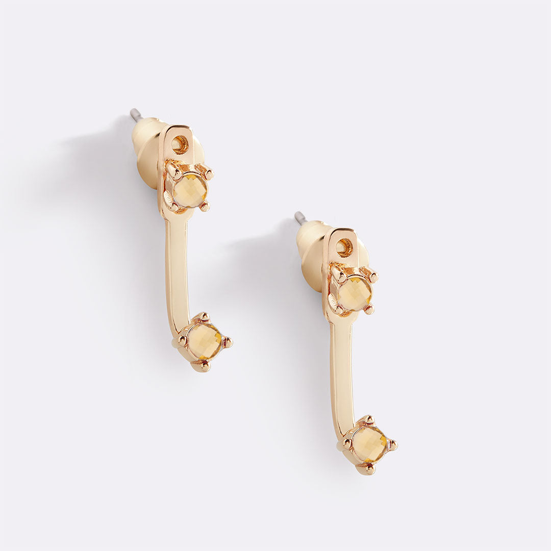 Geburtsstein-Drop-Ear-Jackets
