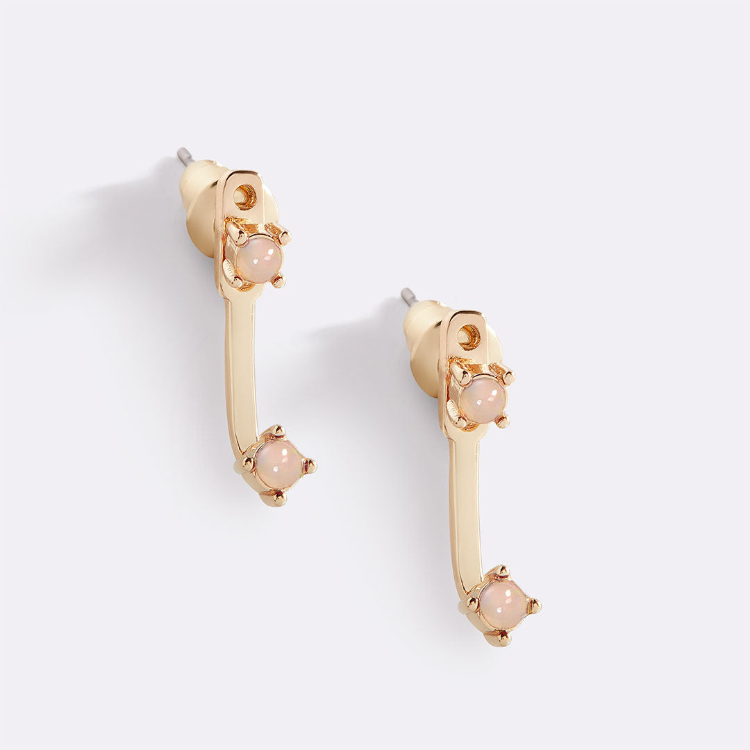 Geburtsstein-Drop-Ear-Jackets