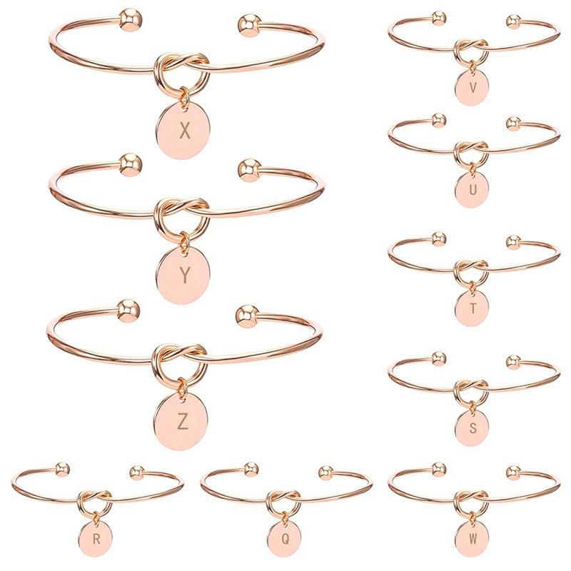 Personalisiertes "Tie the Knot" Armband • Brautjungfern-Geschenkarmband