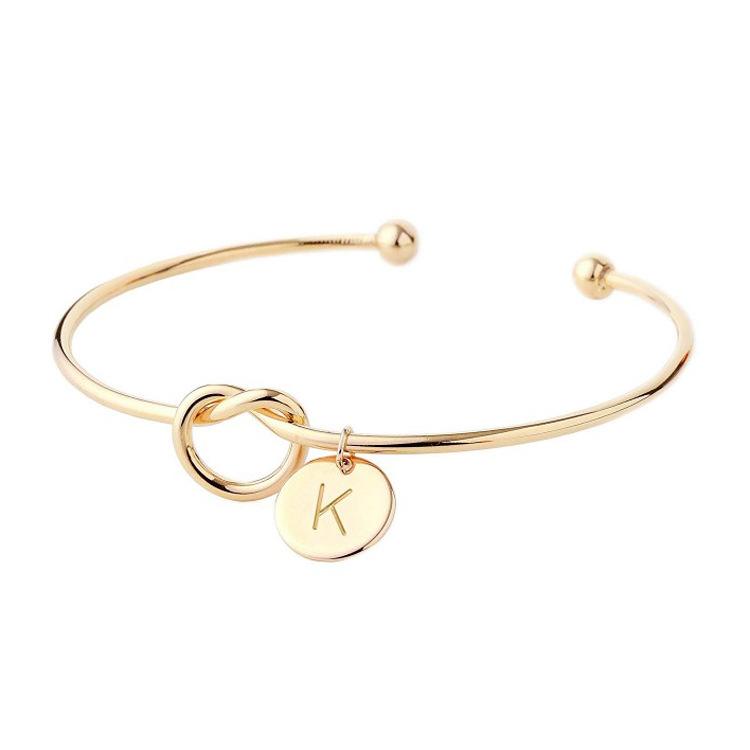 Personalisiertes "Tie the Knot" Armband • Brautjungfern-Geschenkarmband