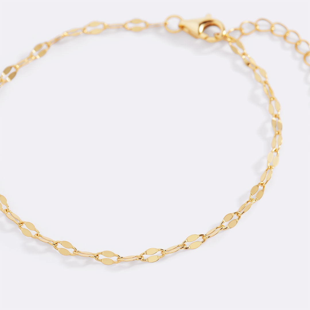 Bracciale a catena con petali