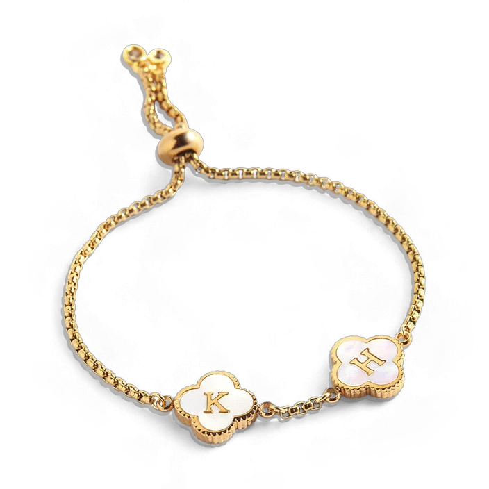 Clover Custom Name Bracelet — Vanny Jewels