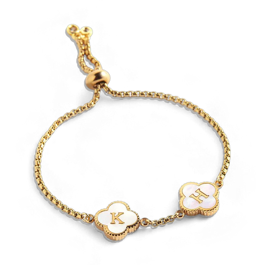 Clover Custom Name Bracelet — Vanny Jewels