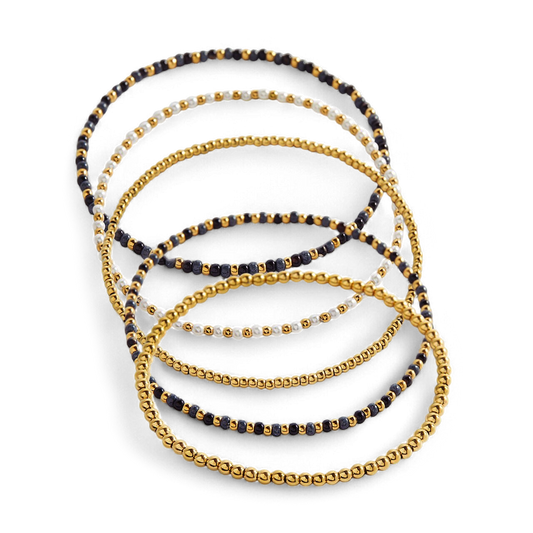 Weather the Storm Beaded Bracelet Stacking Set — Vanny Jewels