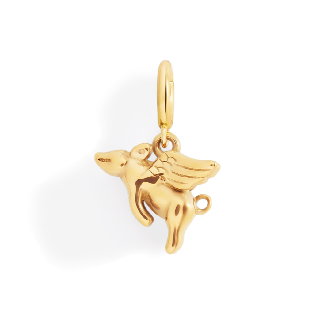 Flying Pig Charm — Vanny Jewels